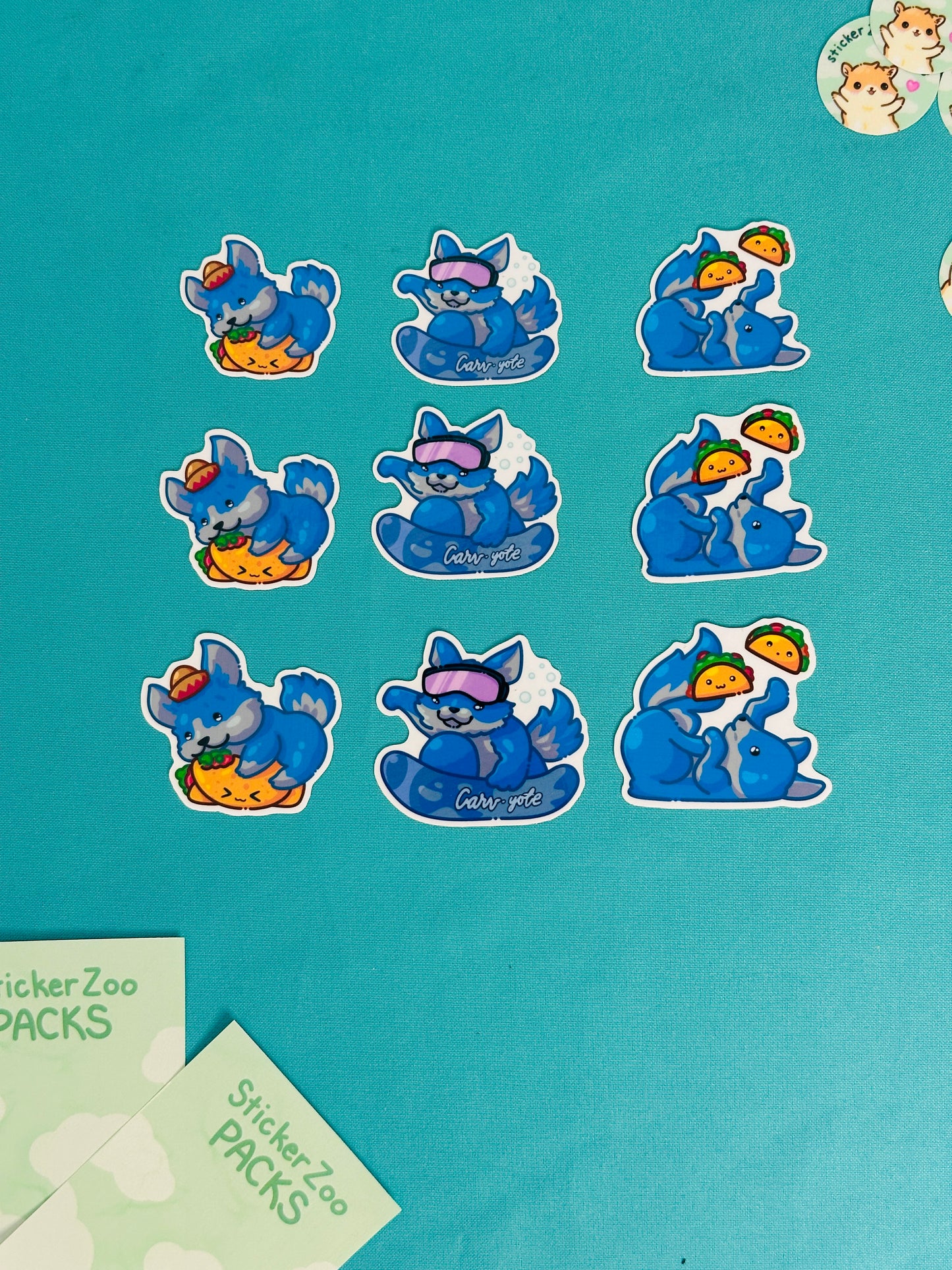 Coyote Stickers inspired by CSU San Bernardino