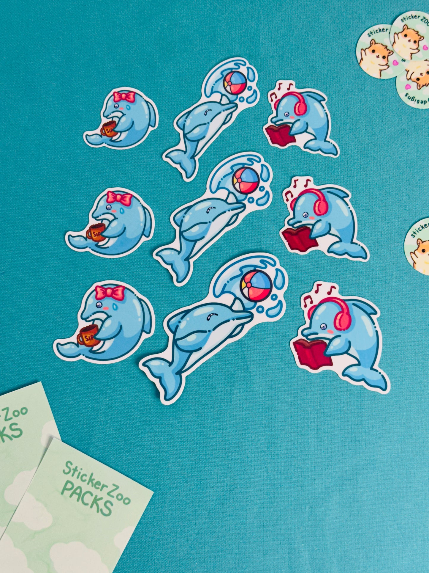 Dolphin Stickers inspired by Channel Islands Ekho