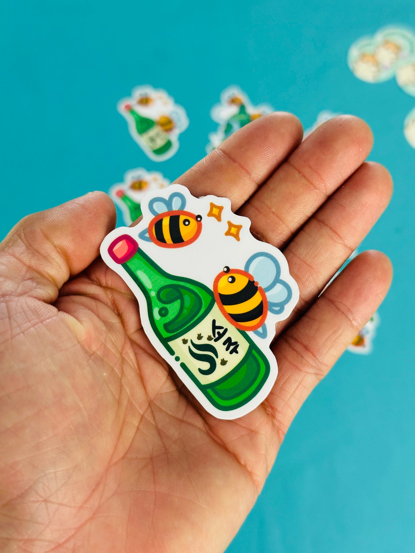 Bee Stickers inspired by Sac State Hornets (Ver.2)
