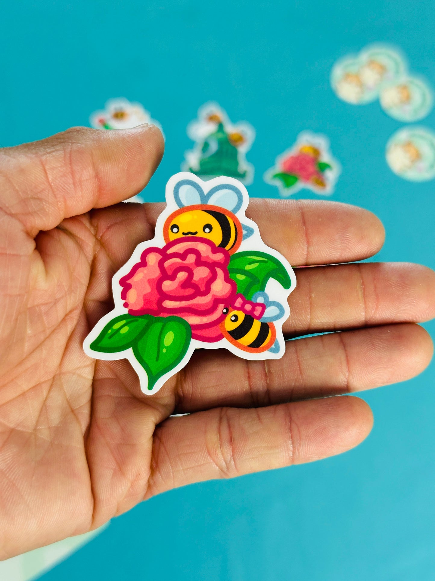 Bee Stickers inspired by Sac State Hornets (Ver.2)