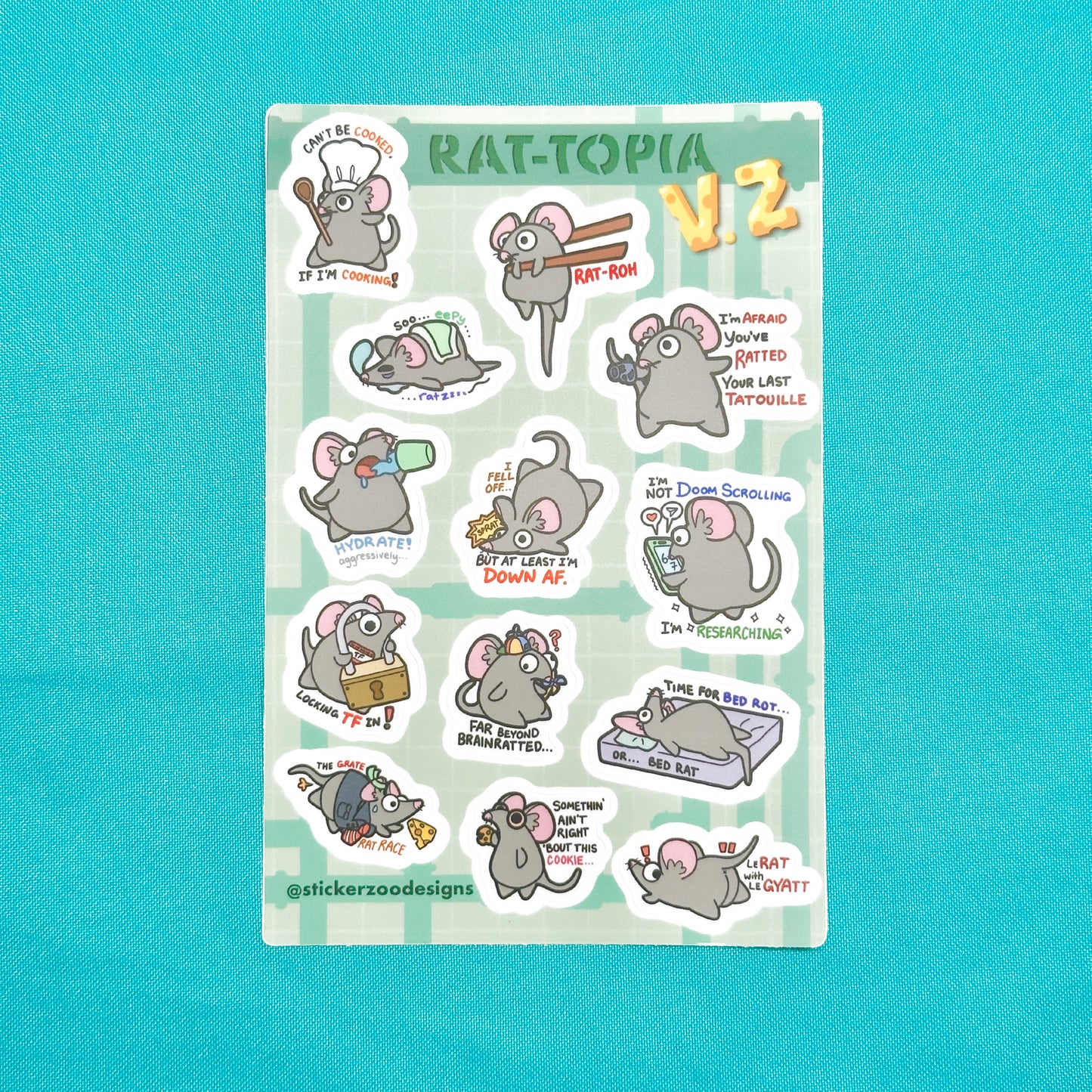 Rat-Topia Sticker Sheets