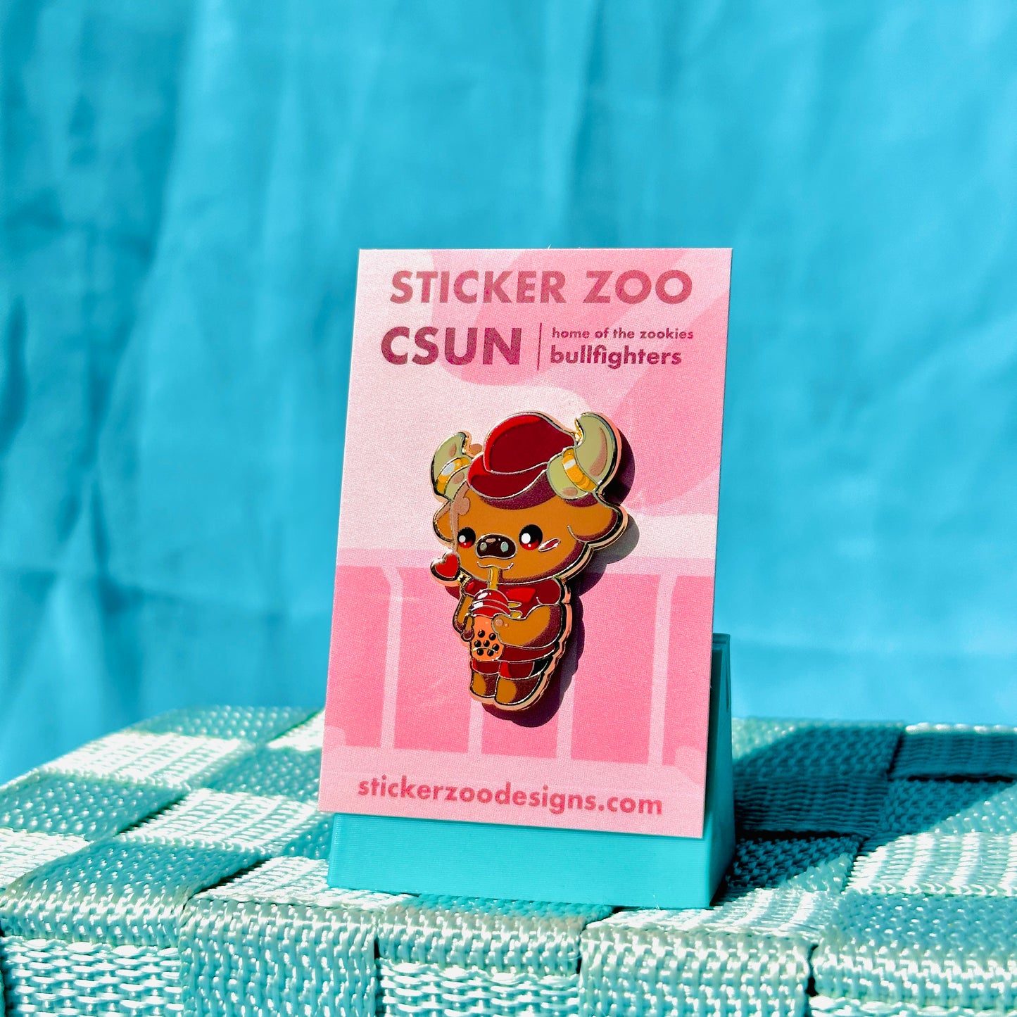 Matador Bull with Boba based on CSU Northridge Pin