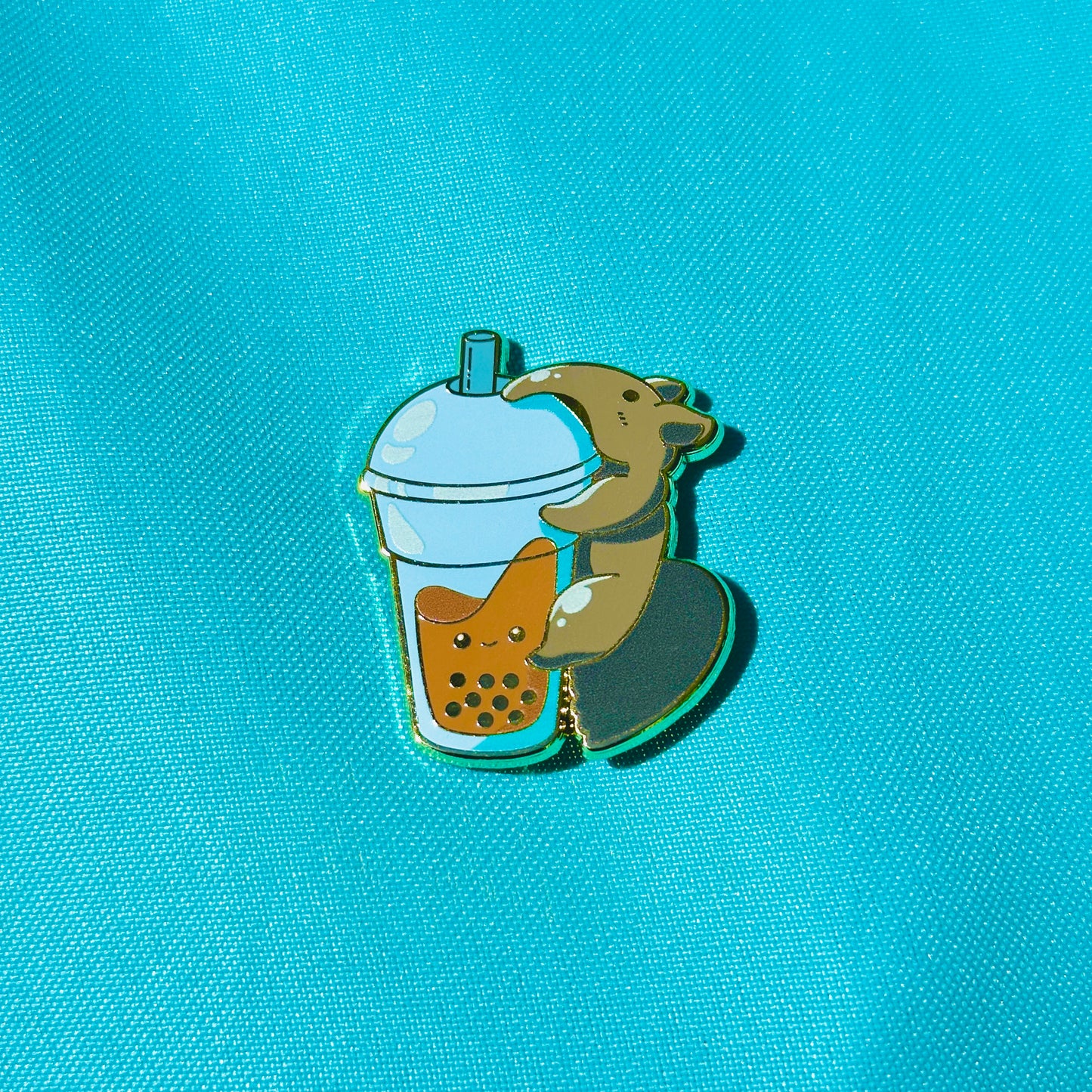 Anteater Hugging Boba based on UC Irvine Pin