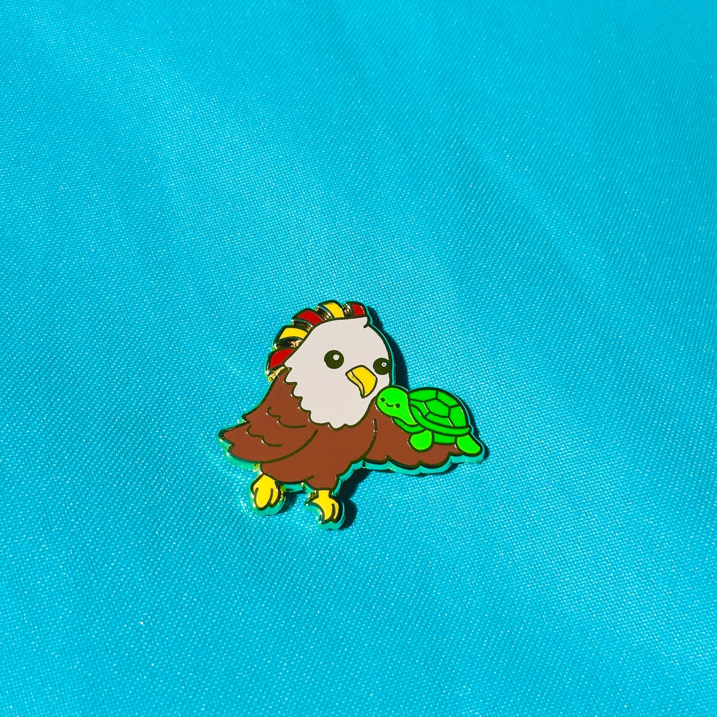Eagle-Aztec and Turtle based on San Diego State Pin
