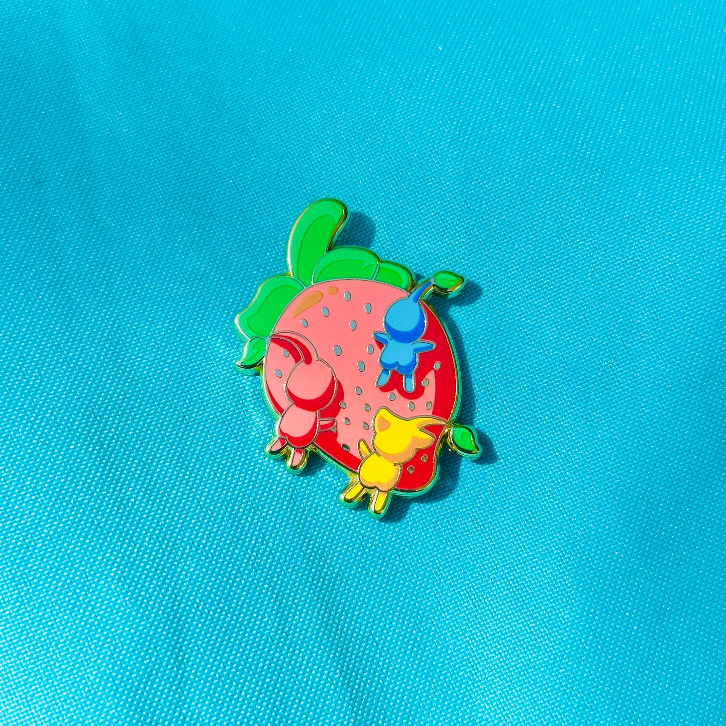Pikmen on Strawberry Pin