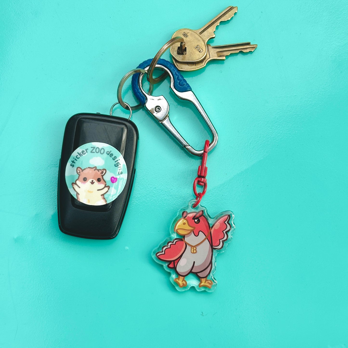 Ebbie Keychain (based on East Bay Falcons)