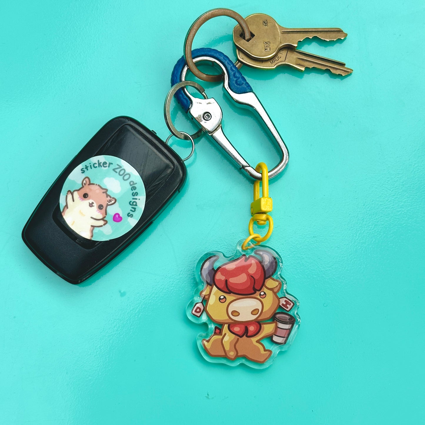 Torrie Keychain (based on Dominguez Hills Toros)