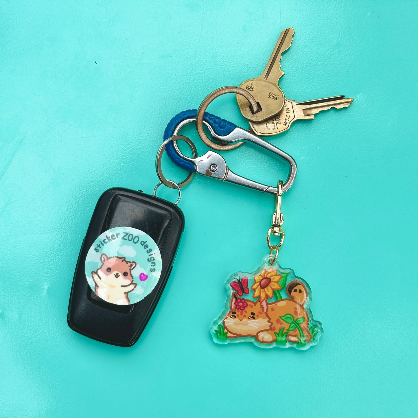 Bobcat in Flower Field (inspired by UC Merced)