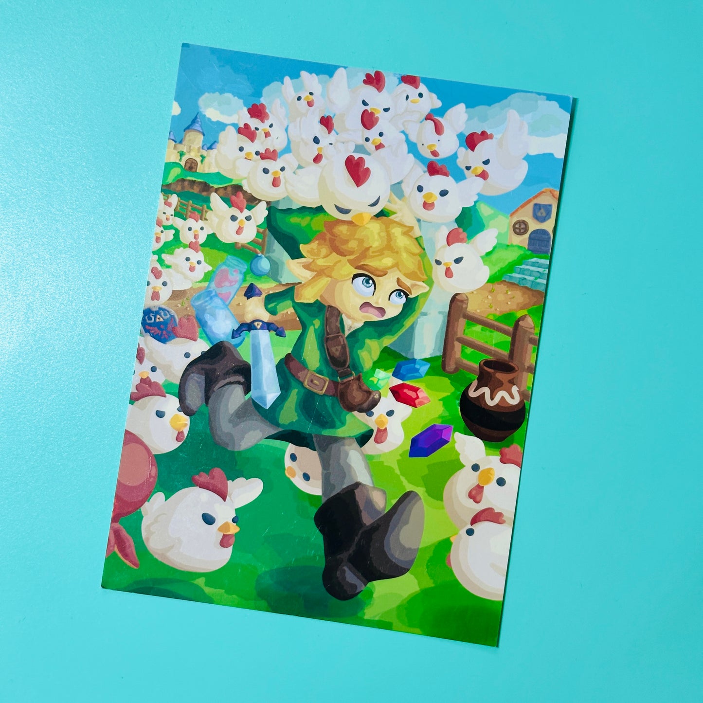 Link and Cuccoos Print