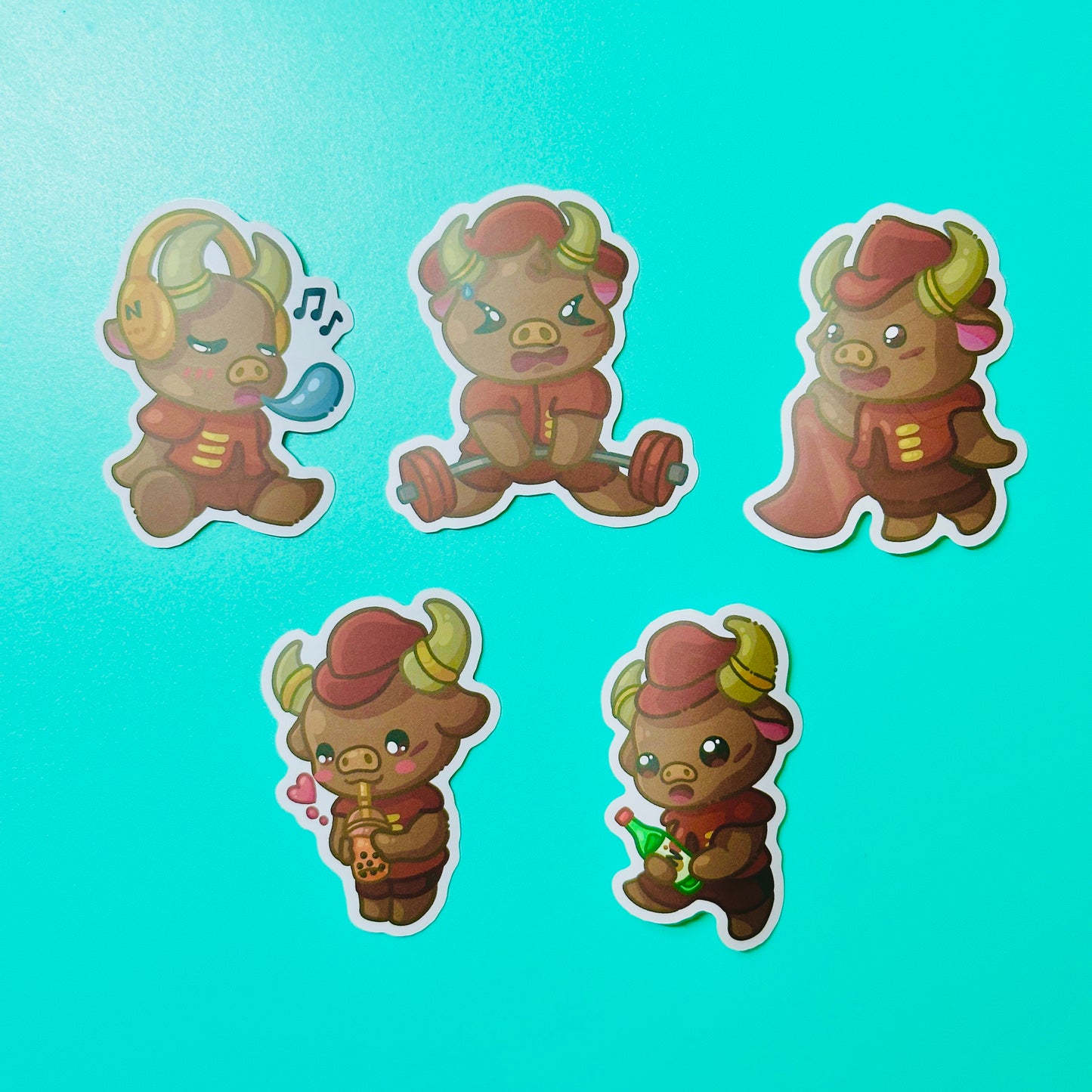 Bull Stickers inspired by CSUN Matadors