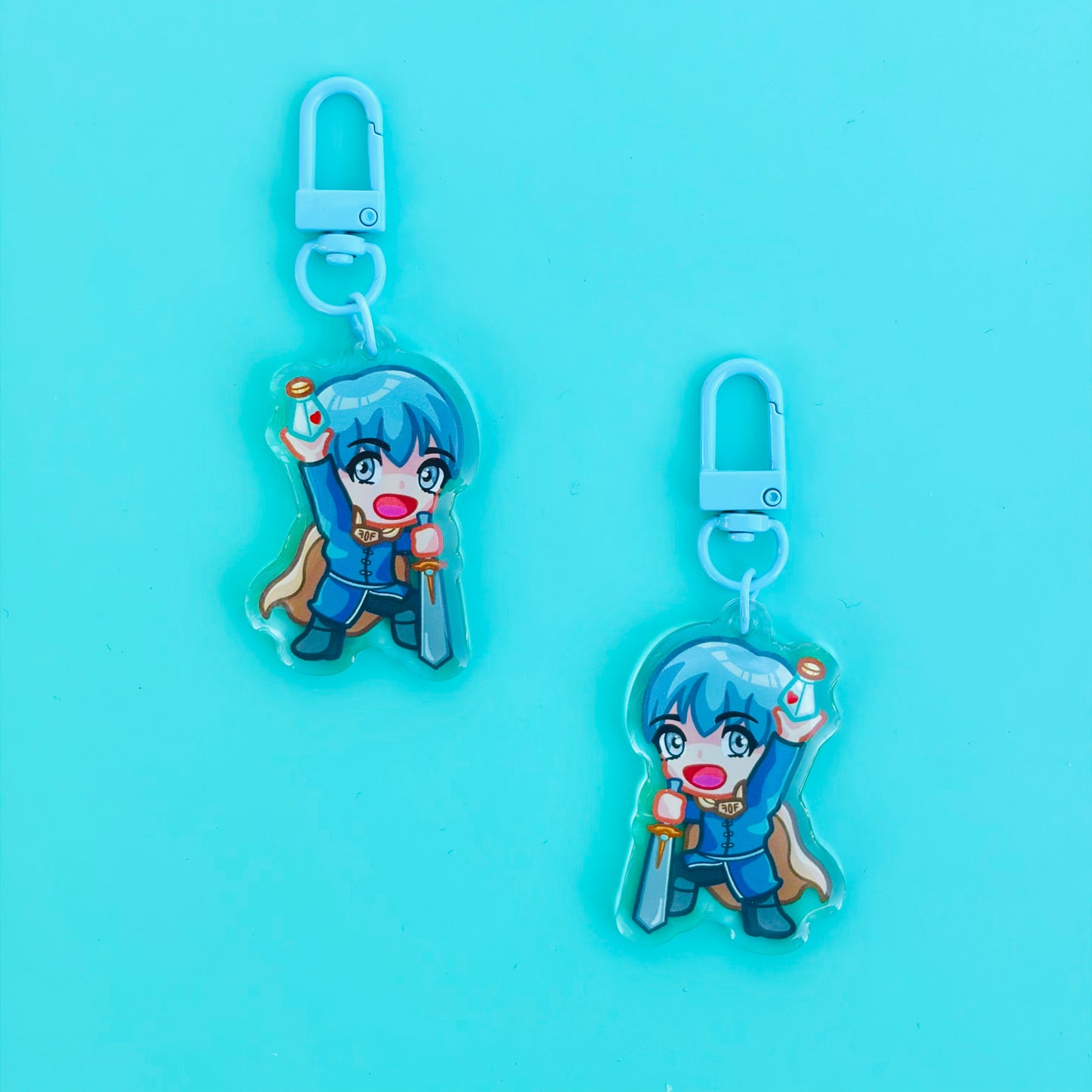 The Party of Heroes Keychains