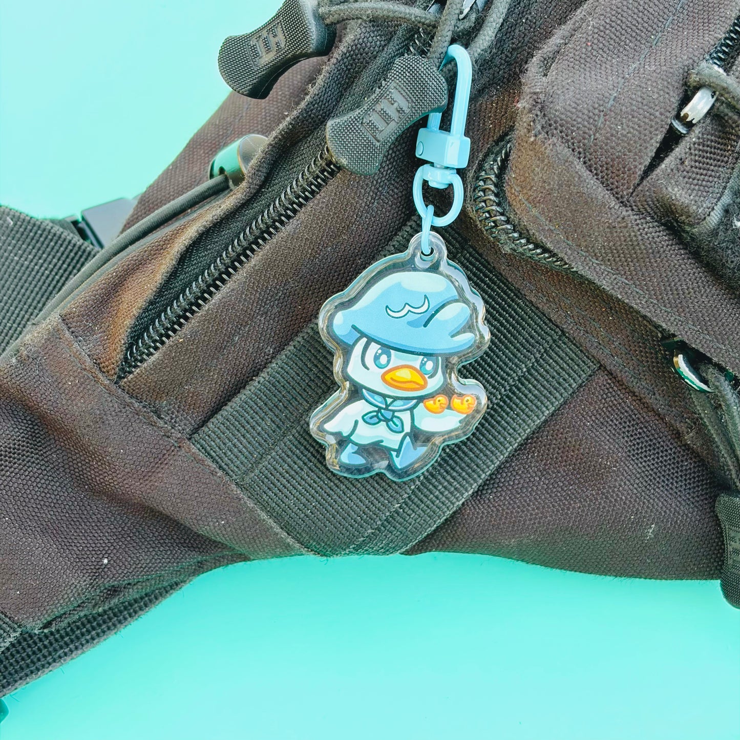 A Blue Duck and a Rubber Duck