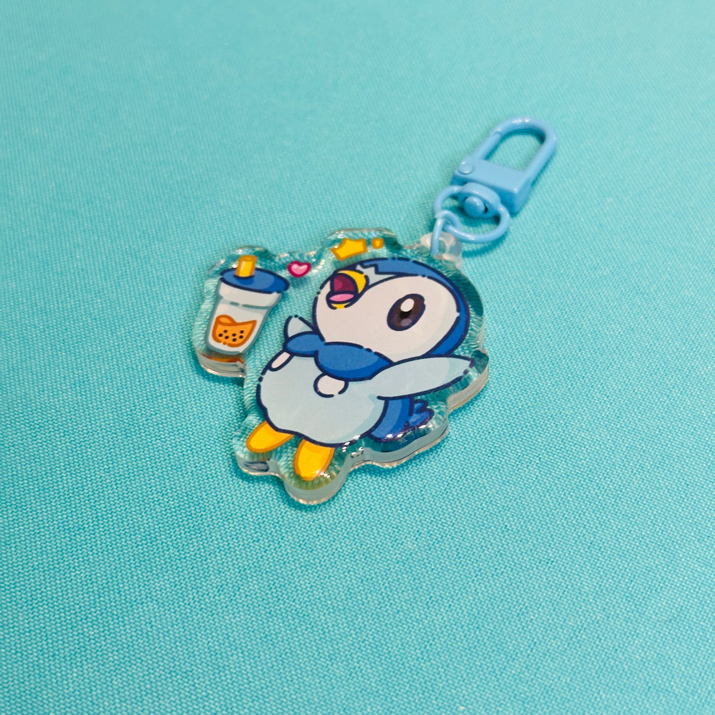 Boba Lover Blue Penguin