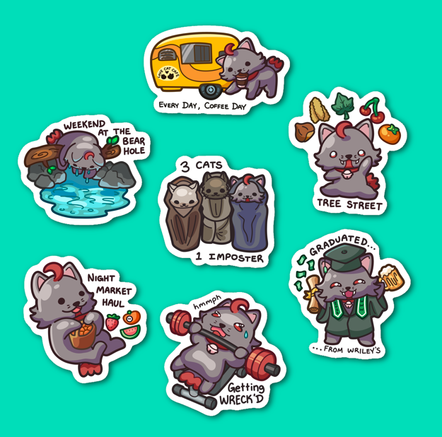 Wickie Stickers (Cat Chico from 9/23)