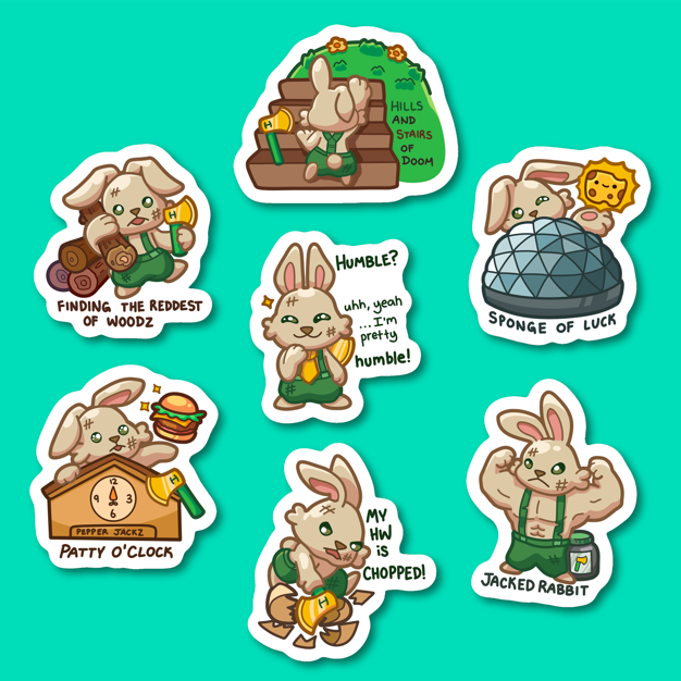 Jackie Stickers (Jackrabbit Humboldt from 9/24)