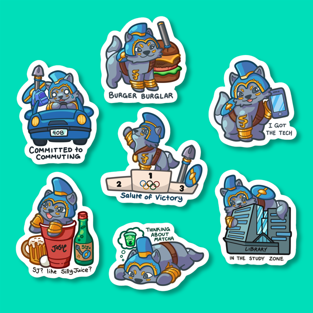 Josie Stickers (Spartan Wolf San Jose from 9/25)