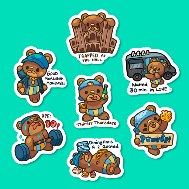 Woodie Stickers (Bear UCLA from 10/9)