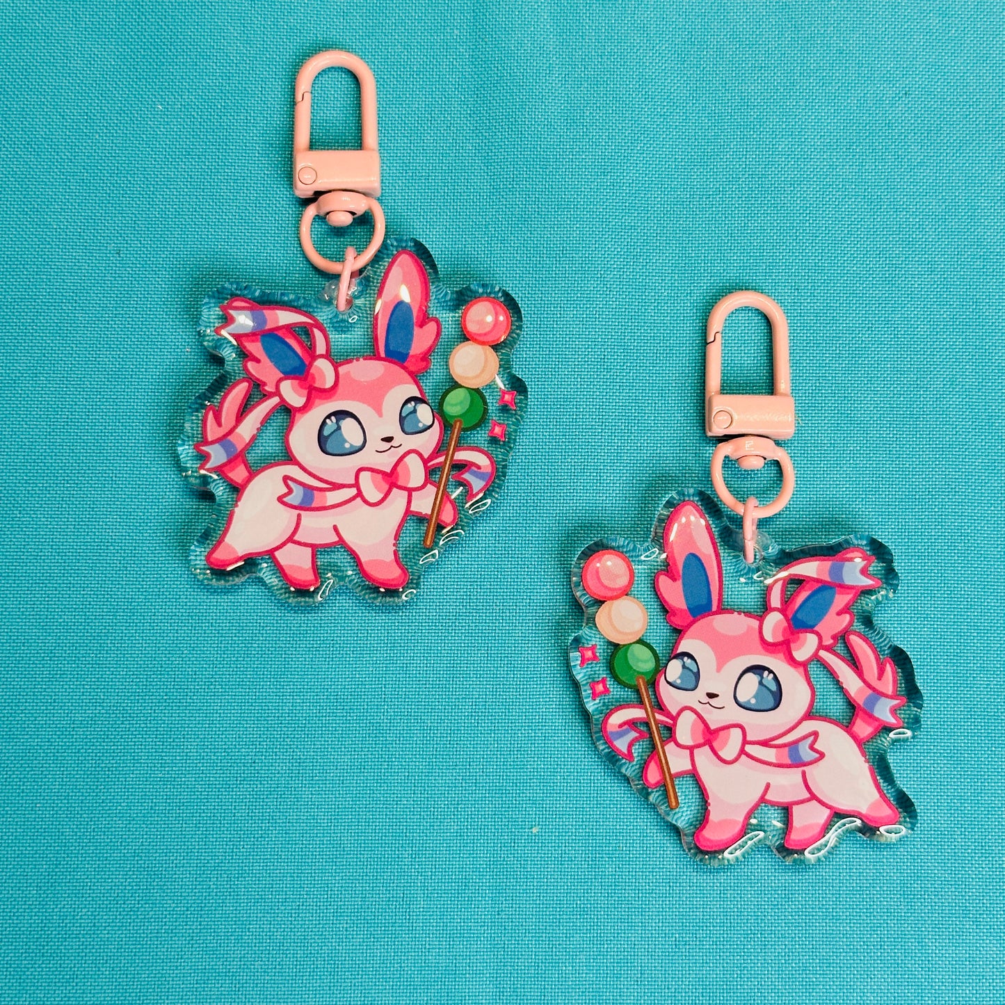 Fox and Cat Buddies Keychains