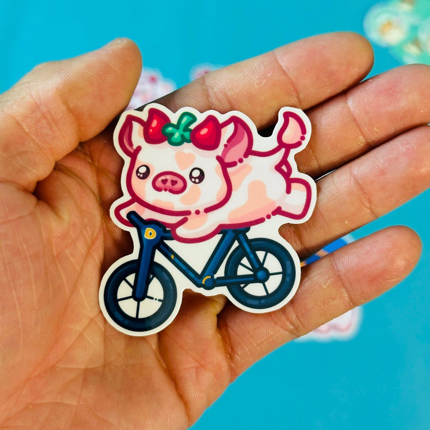 Strawberry Cows inspired by UC Davis Cow Aggies