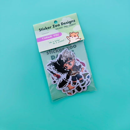 Magic Black Bulls Stickers (Pack)