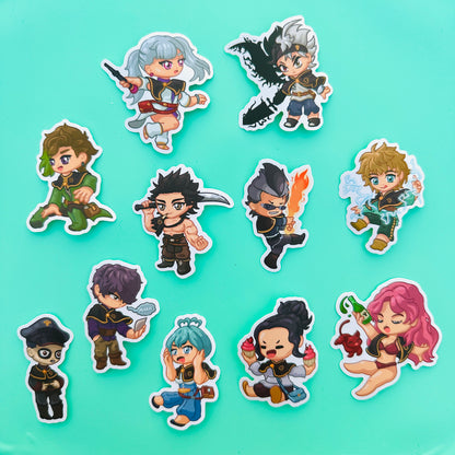 Magic Black Bulls Stickers (Pack)