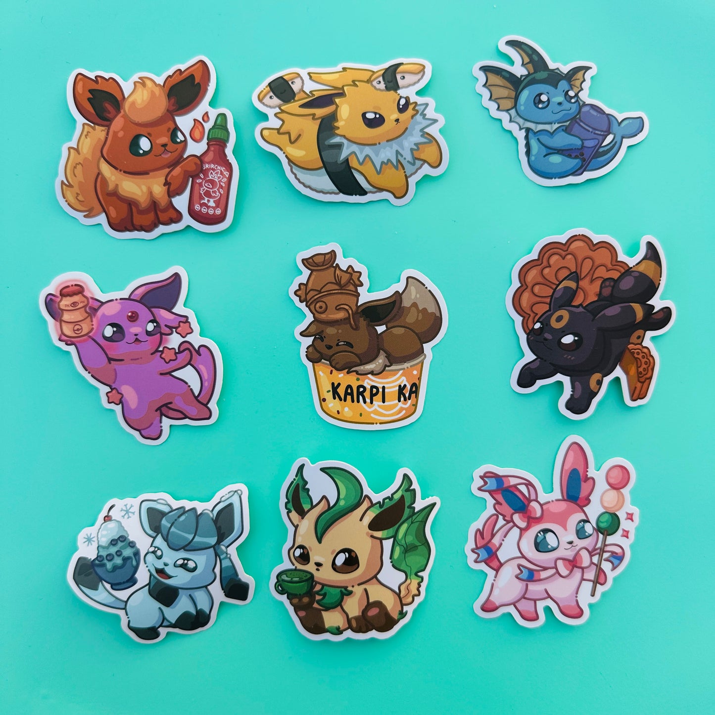 Eeveelutions Stickers (Pack)