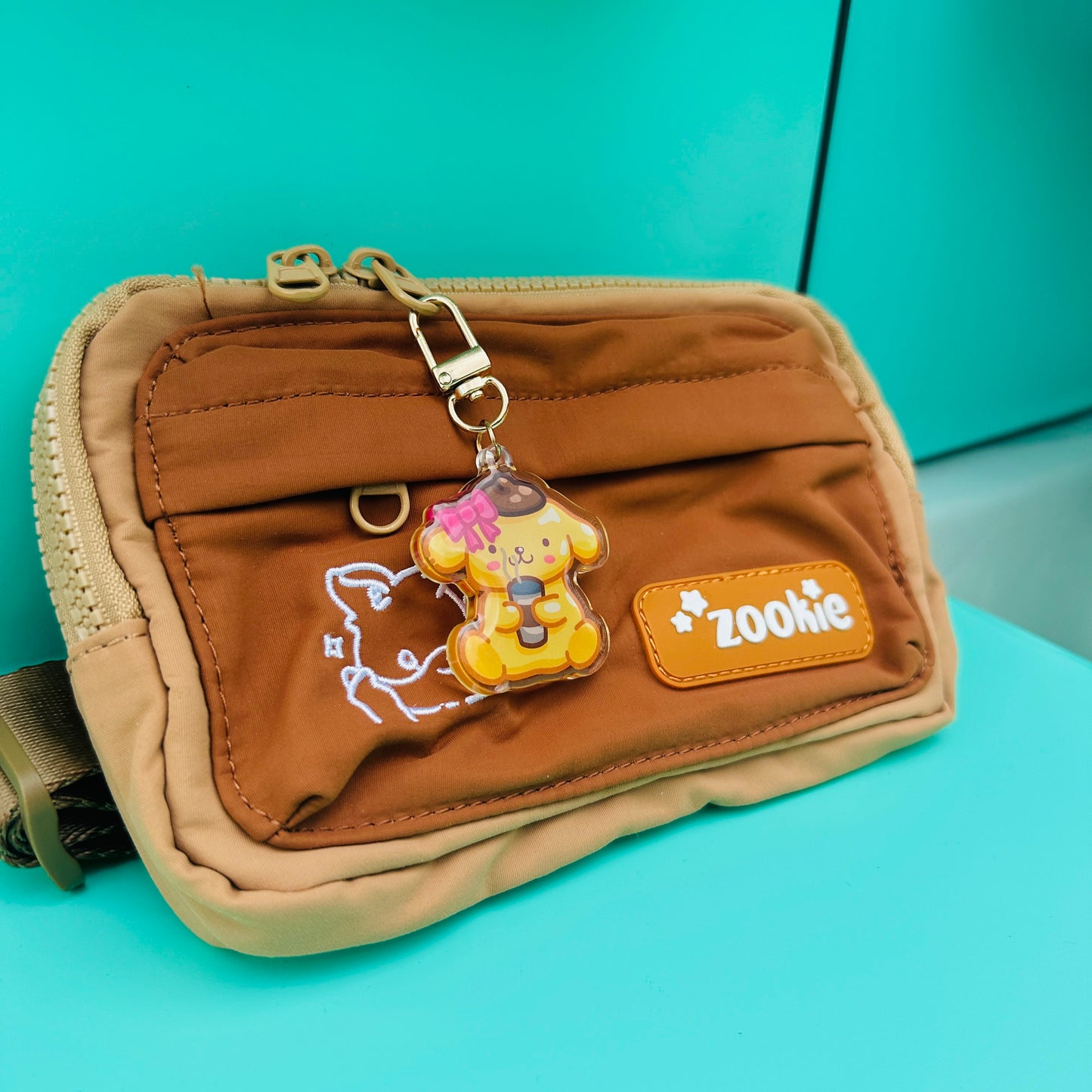 Yellow Dog Pom with Coffee