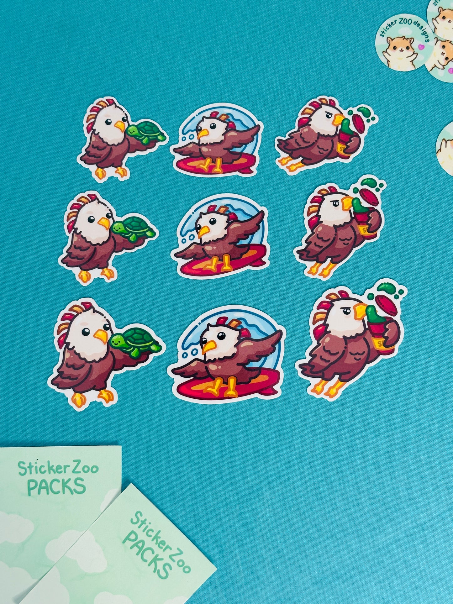 Eagle Stickers inspired by SDSU Aztecs (Ver.2)