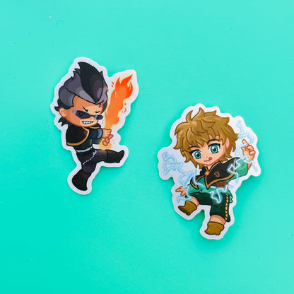 Magic Black Bulls Stickers (Pack)