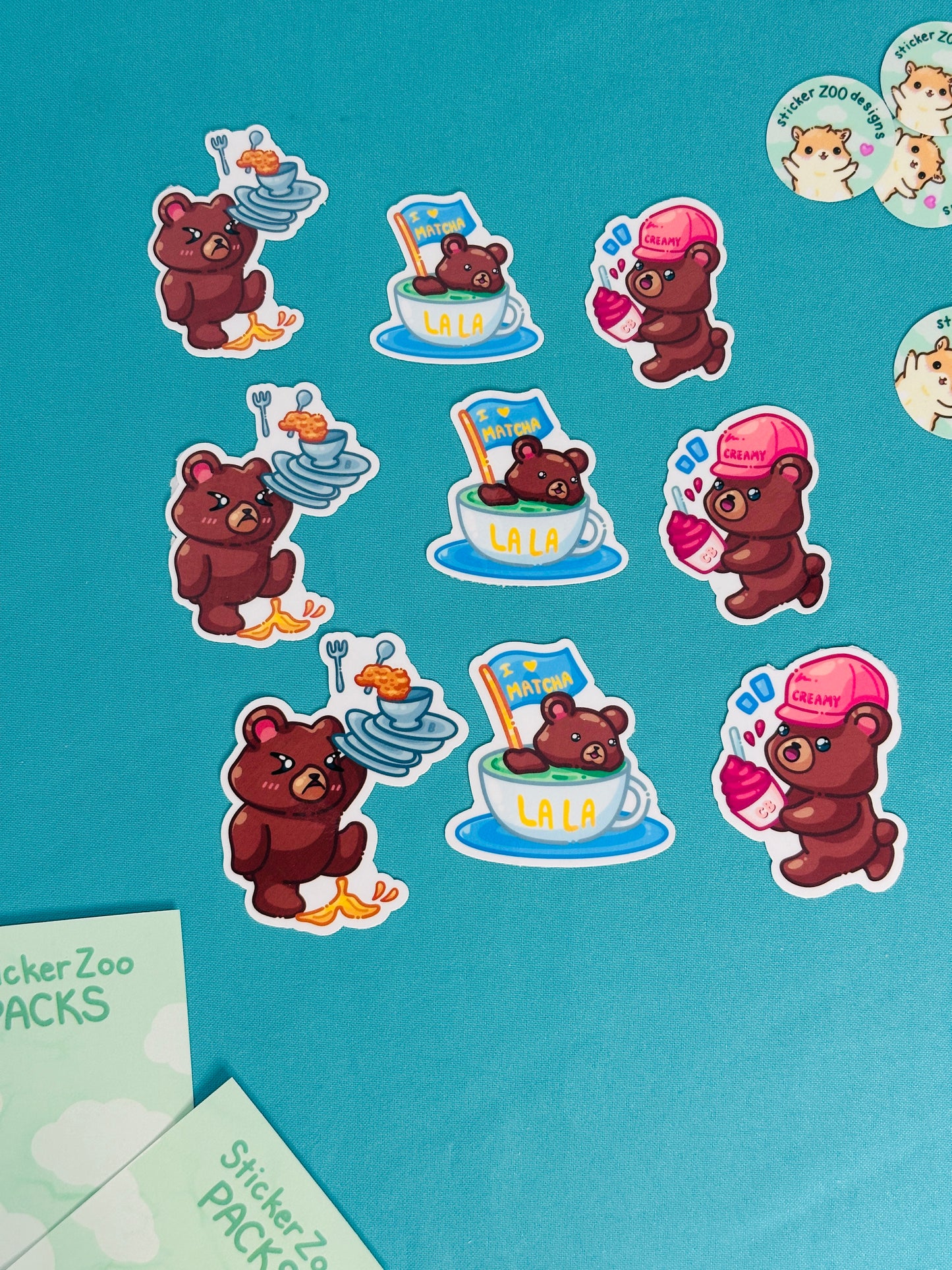 Bear Stickers inspired by UCLA Bruins (Ver.2)