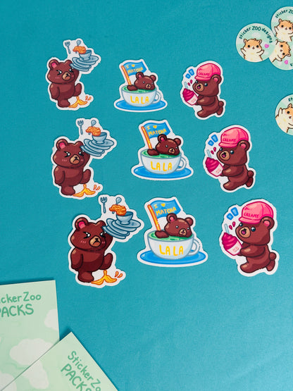 Bear Stickers inspired by UCLA Bruins (Ver.2)