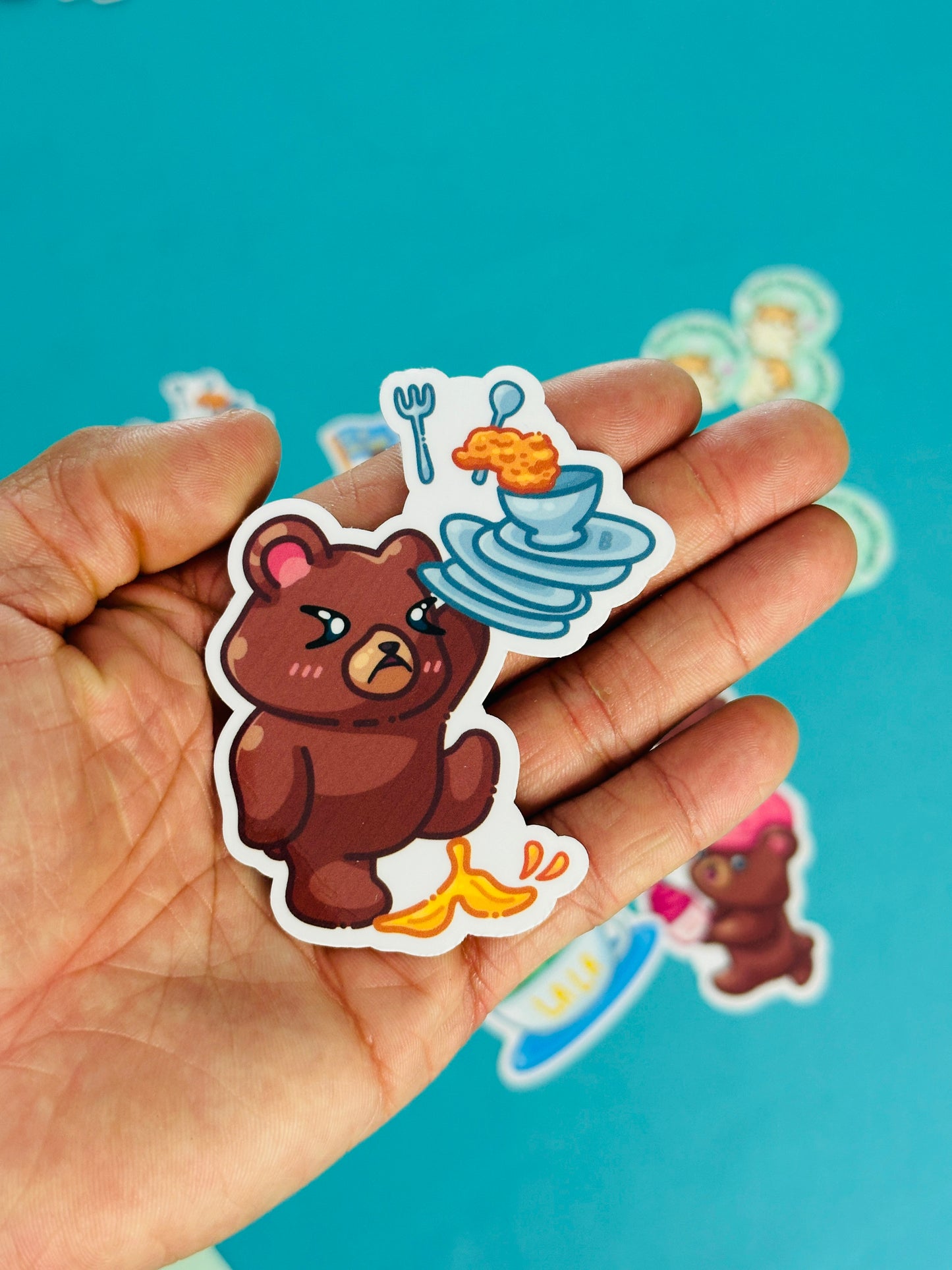 Bear Stickers inspired by UCLA Bruins (Ver.2)