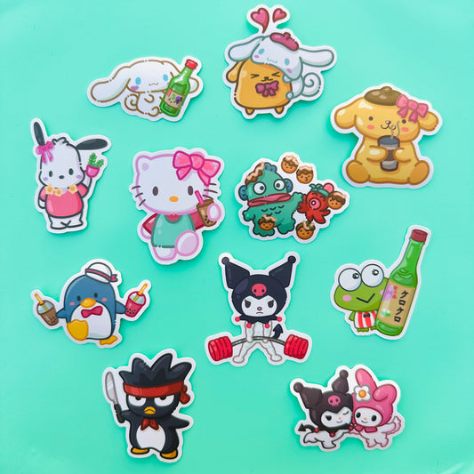 Cute Sanny Animals Stickers (Pack)