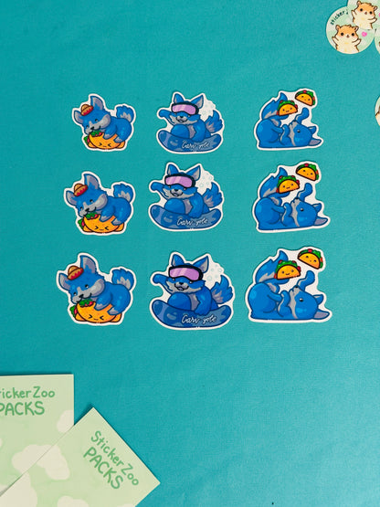 Coyote Stickers inspired by CSU San Bernardino
