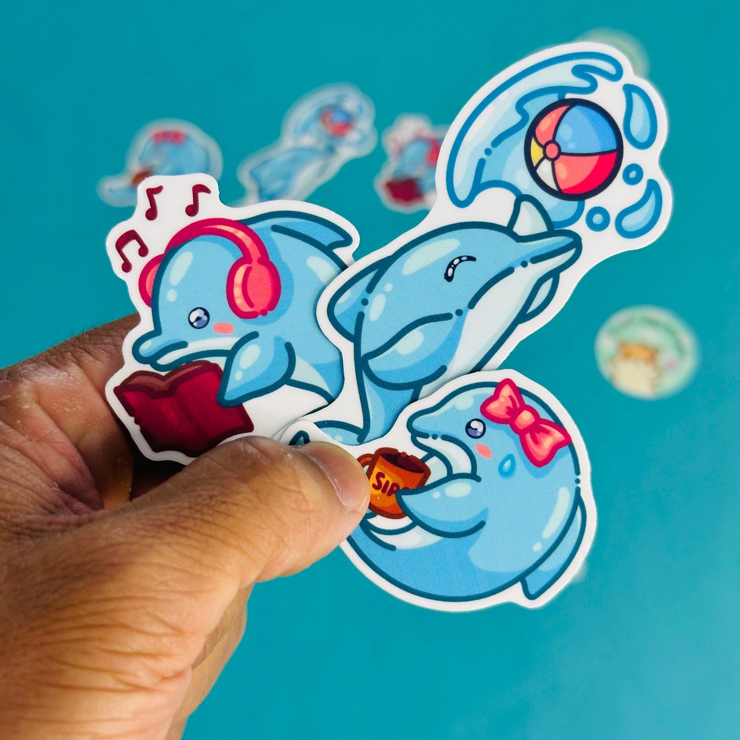 Dolphin Stickers inspired by Channel Islands Ekho