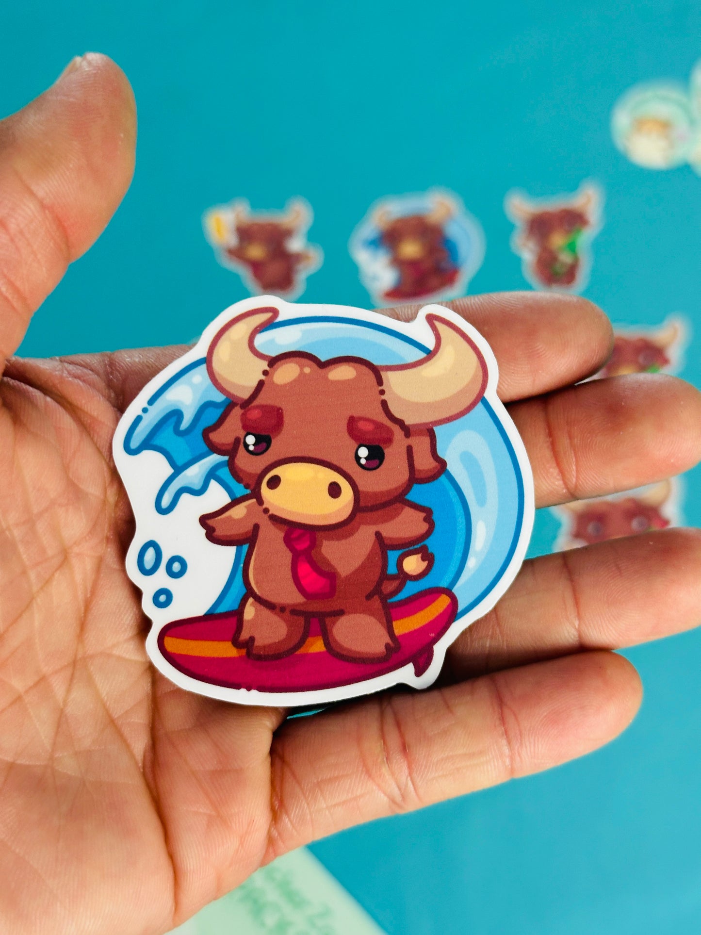 Bull Stickers inspired by CSU Dominguez Hills