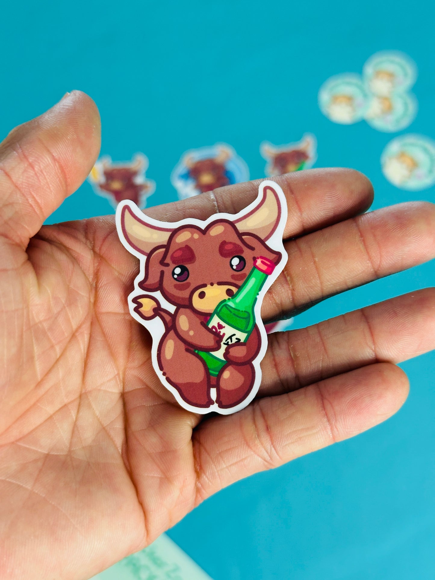 Bull Stickers inspired by CSU Dominguez Hills