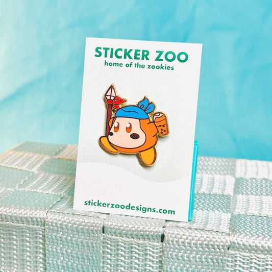 Waddle with Bandana and Spear Pin