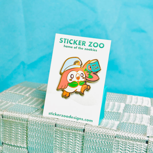 Matcha Owl Pin
