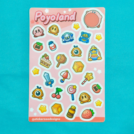 Poyoland Sticker Sheet