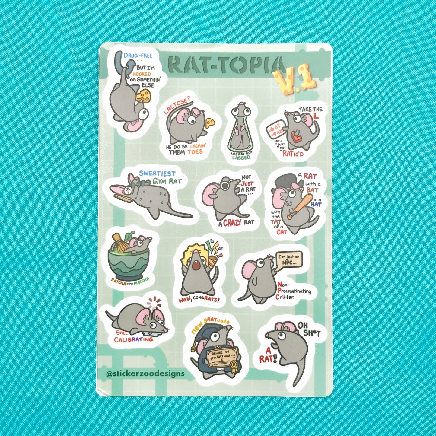 Rat-Topia Sticker Sheets