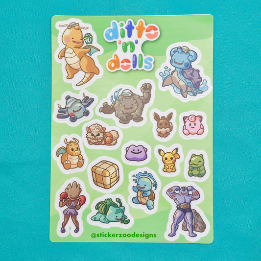 Ditto 'n' Dolls Sticker Sheet