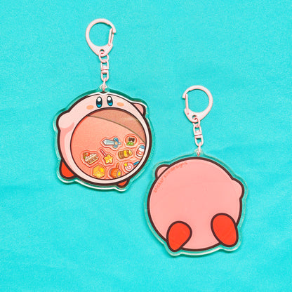 Pink Blob Bigback Shaker Keychain