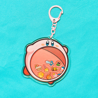 Pink Blob Bigback Shaker Keychain