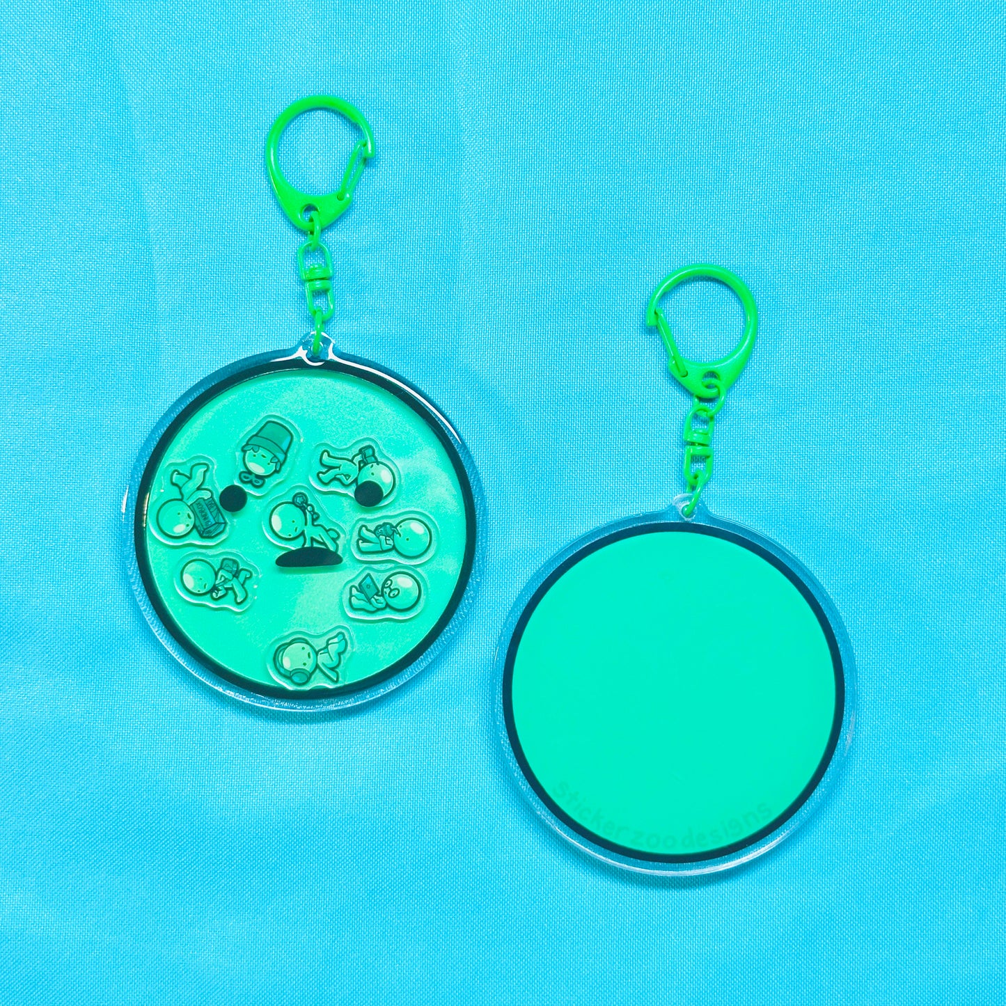 Green Guy Shaker Keychain