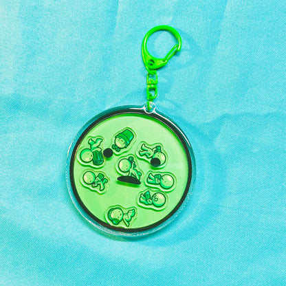 Green Guy Shaker Keychain