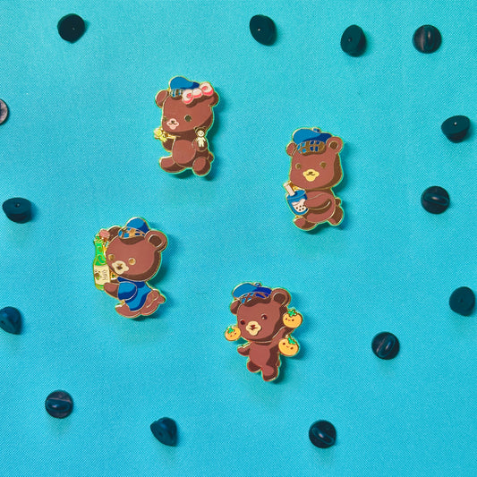 Bears with Hats Pins (insp. by Riverside)