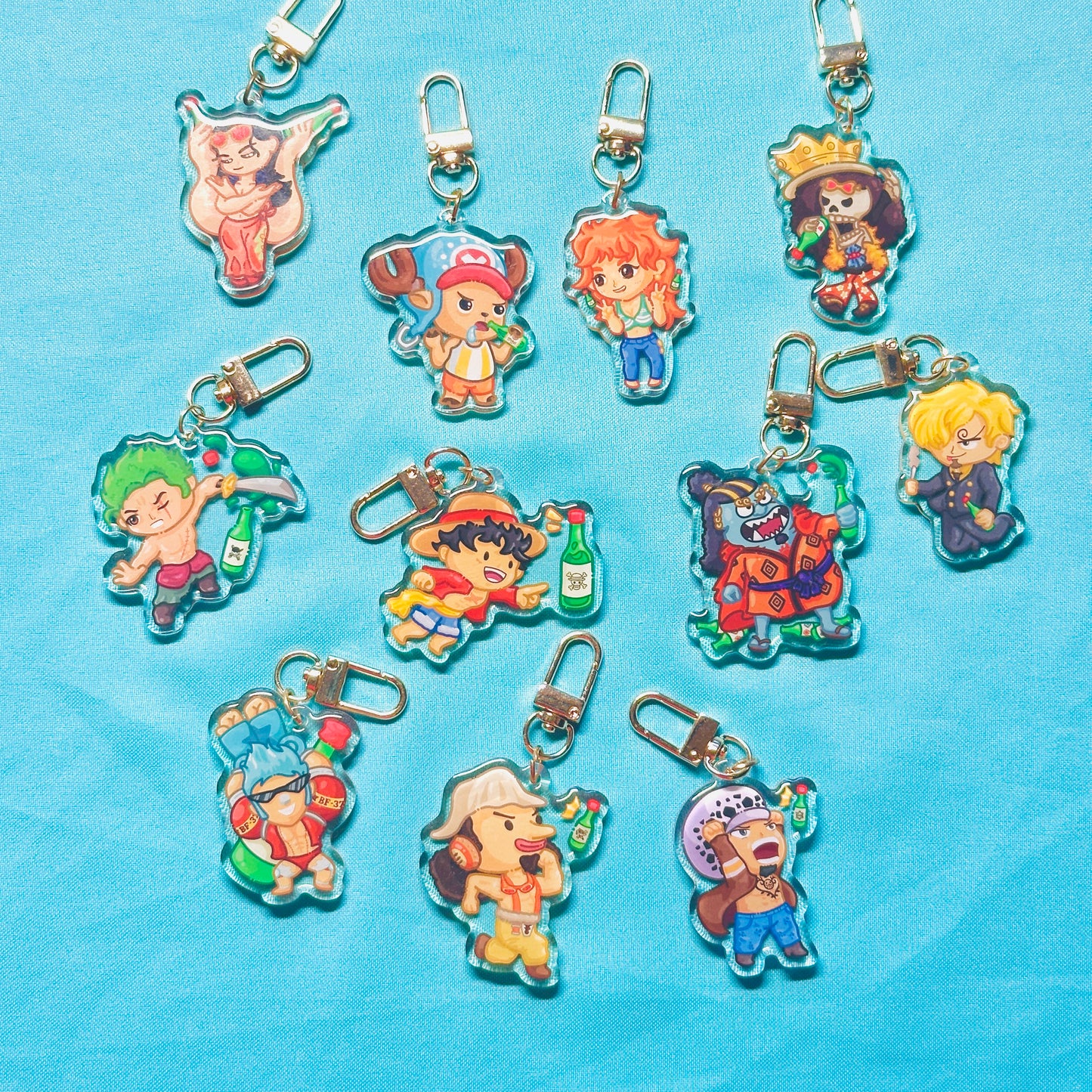 Anime Pirates Keychains