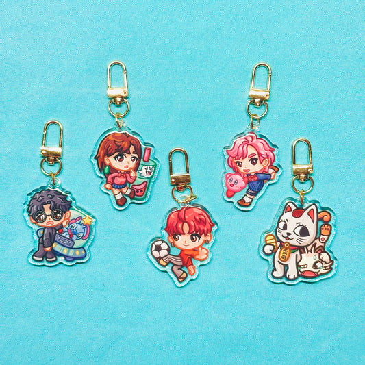 Danda Aliens and Ghosts Keychains