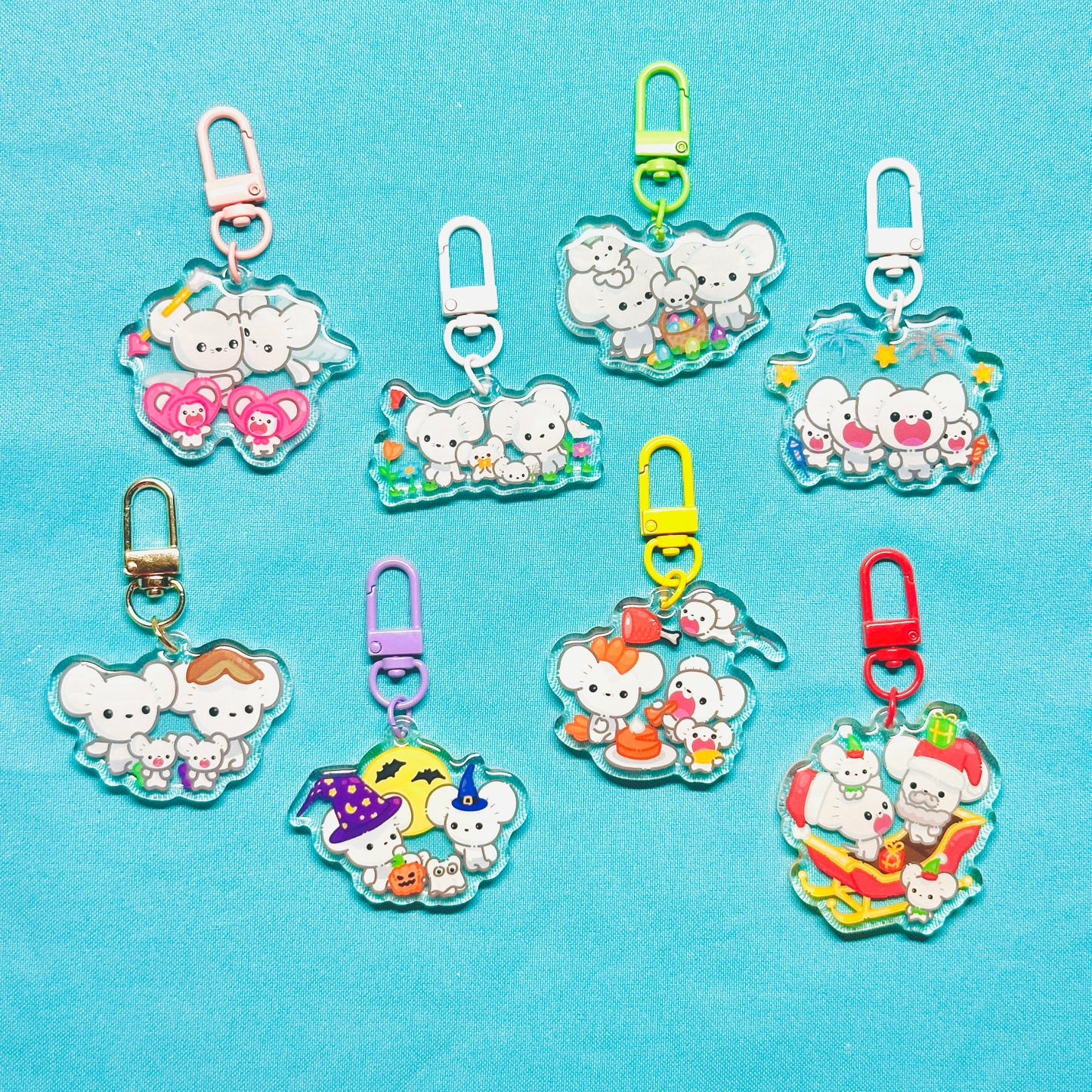 Maus Family Keychains